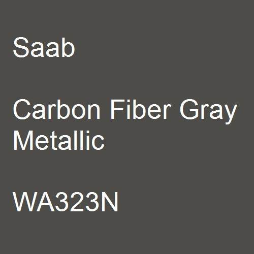 Saab, Carbon Fiber Gray Metallic, WA323N.